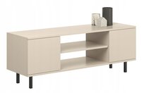 Szafka RTV FOCUS stojąca stolik pod TV kaszmir 155 cm czarne nogi loft