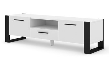 Szafka RTV komoda NUKA 160 cm biały mat stojąca - BIM Furniture