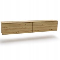 Szafka RTV NICOLE wisząca stojąca bezuchwytowa komoda 160cm dąb artisan
