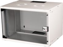 Szafka ścienna Equip 19" z drzwiczkami szklanymi ECO 540x400mm 7U szara Inna marka