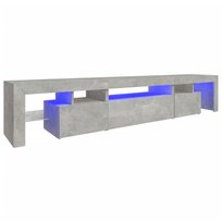 Szafka TV LED 215x36,5x40 cm szarość betonu