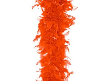 Szal Boa, pomarańczowy, 180 cm, 1 sztuka - PartyDeco