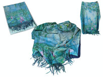Szal - C. Monet, Nenufary (CARMANI) Carmani