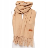 Szal Ciepły z Frędzlami Klasyczny Elegancki na Zimę Uniwersalny MORAJ