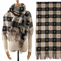 Szal Damski Szalik Dwustronny Modny Wiosenny Ciepły Duży Chusta Z Frędzlami