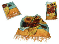 Szal - V. van Gogh, Słoneczniki w wazonie (CARMANI) Carmani