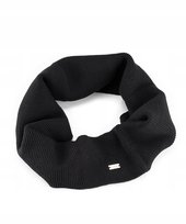 Szalik Damski Męski Szal Zimowy Komin Oversize Puccini Czarny Sz25411-1