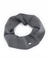 Szalik Damski Męski Szal Zimowy Komin Oversize Puccini Szary Sz25411-4