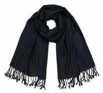 Szalik Damski Miękki Z Frędzlami Klasyczny Cienki Elegancki Wiosenny Jesień