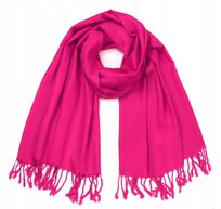 Szalik Damski Miękki Z Frędzlami Klasyczny Cienki Elegancki Wiosenny Jesień