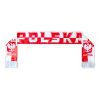 Szalik kibica Polska 14x145 cm 1 szt.Szalik kibica POLSKI NARODOWY POLSKA BIAŁO CZERWONI REPREZENTACJA PartyPal