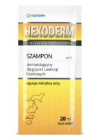 Szampon dermatologiczny dla gryzoni i zwierząt futerkowych EUROWET Hexoderm, 20 ml