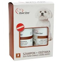 Szampon+odżywka dla psów o jasnej sierści OVERZOO, 2x250 ml