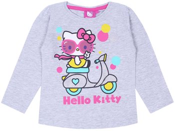 Szara, Melanżowa Bluzka Dziewczęca Hello Kitty Na Skuterze 8 Lat 128 Cm - Hello Kitty