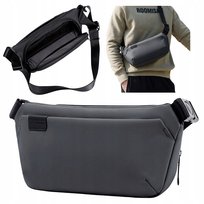 SZARA NERKA SASZETKA na ramię do pracy BIZNESOWA męska damska elegancka wowbag