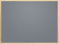 Szara tablica tekstylna na pinezki 80x50 cm w ramie drewnianej biurowa uniwersalna