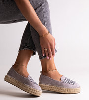 Szare espadryle Big Star JJ274890-37