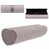 Szare ETUI NA OKULARY na magnes korekcyjne Futerał Pokrowiec SOLIDNY