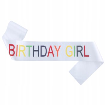 Szarfa Urodzinowa Satynowa Birthday Girl Biała Dziewczynka Urodziny - Inna marka