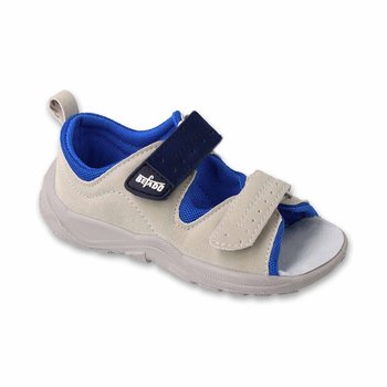 Szaro-Niebieskie sandałki chłopięce Befado - Befado