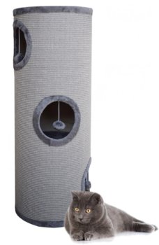Szary drapak tunel dla kota 100 cm - BB-Shop