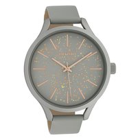 Szary skórzany zegarek na rękę Oozoo C10088 Damski analogowy zegarek kwarcowy Timepieces UOC10088 Oozoo