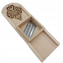 Szatkownica Do Kapusty Duża z Szufladką Tarka Drewniana 57cm