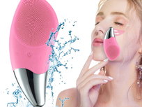 Szczoteczka do czyszczenia twarzy soniczna masażer szczotka wibrująca wodoodporna masaż twarzy.