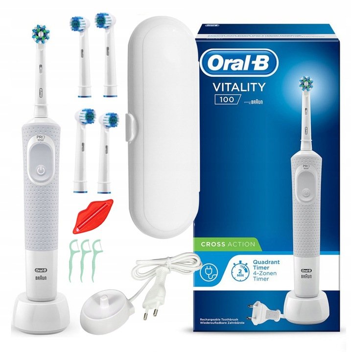 Szczoteczka Elektryczna Oral B Vitality 100 BiaŁa Dodatki Oral B Agd Sklep Empikcom 0873