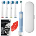 Szczoteczka elektryczna ORAL-B Vitality Pro D103 - niebieska etui końcówki timer 3 tryby czyszczenia dodatki zestaw podróżny&nbsp;-&nbsp;Oral-B