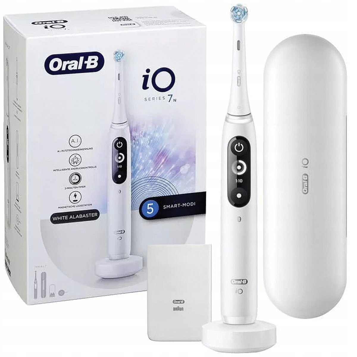 szczoteczka magnetyczna oral b io series 7 white alabaste