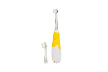 Szczoteczka soniczna BRUSH-BABY Babysonic Pro, 0-3 lat, żółty - BRUSH-BABY