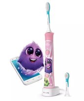 Szczoteczka soniczna dla dzieci PHILIPS HX6352/42 - 3+ i 7+ końcówki edukacyjna elektryczna z timerem kolorowe naklejki