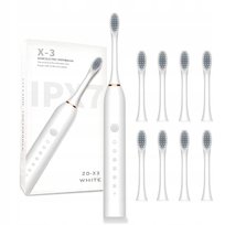 Szczoteczka Soniczna Do Zębów Elektryczna Z Masażem 4 Końcówki 6 Trybów