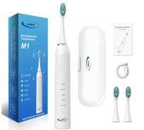 Szczoteczka Soniczna ecoMED Biała 42000 Drgań 5 Trybów Wodoodporna