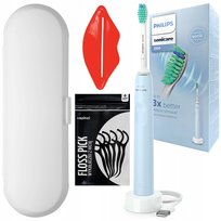 Szczoteczka soniczna PHILIPS Sonicare HX3651/12 - niebieska etui podróżne technologia soniczna 31000 ruchów USB zestaw z akcesoriami Philips