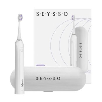 Szczoteczka soniczna SEYSSO Carbon Basic White z etui - Seysso