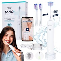 Szczoteczka soniczna SoniQ+ 60°  ZENT PRO Dual Motion 2w1 obrotowa, 5 trybów pracy, 31 000 wibracji sonicznych/min