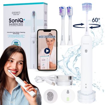 Szczoteczka soniczna SoniQ+ 60°  ZENT PRO Dual Motion 2w1 obrotowa, 5 trybów pracy, 31 000 wibracji sonicznych/min - ZENT