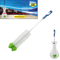 Szczotka do butelek ORION 41 cm - długa wąska gąbka myjka do karafek wazonów butelek dziecięcych elastyczna wytrzymała z haczykiem