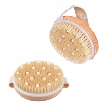 Szczotka Do Masażu Ciała Na Sucho Agawa Naturalna - Lewer