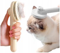 Szczotka Do Usuwania Siersci Kota Samoczyszczaca