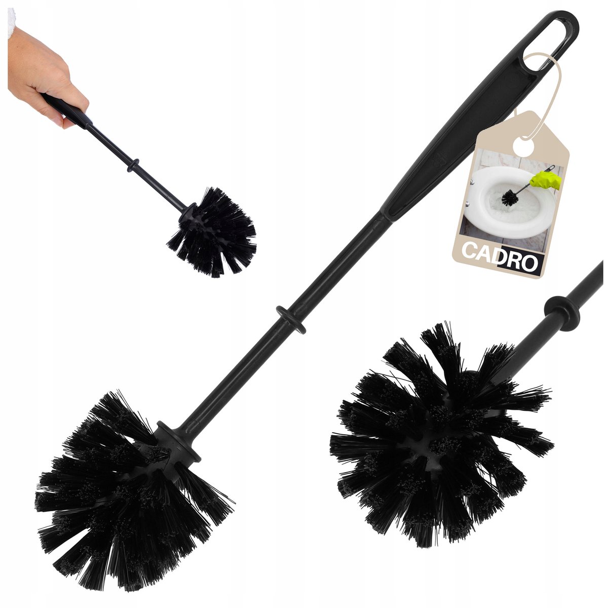 Cadro Cadro Szczotka Do Wc Toaletowa Sedesowa Zapas Wkład Toalety Do Ubikacji Czarna