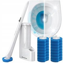 SZCZOTKA DO WC Z Wymiennymi Końcówkami Jednorazowa + 16 szt Zestaw Zenevo