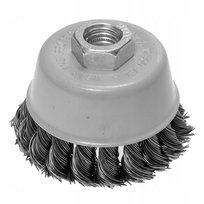 Szczotka druciana doczołowa 70mm drut skręcony stalowy M14 GRAPHITE 57T413