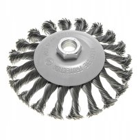Szczotka druciana tarczowa 125mm drut skręcony stalowy M14 GRAPHITE 57T411