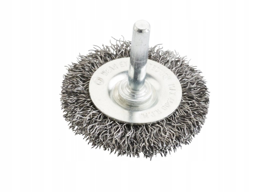 Szczotka Druciana Tarczowa Stalowa 100Mm Trzpieniem Drut Falowany szczotka-druciana-tarczowa-stalowa-100mm-trzpieniem-drut-falowany