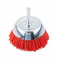 Szczotka nylonowa doczołowa 75mm, z trzpieniem 6mm na wiertarkę GRAPHITE