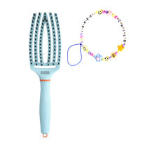 Szczotka Olivia Garden FingerBrush Combo Medium Inner Child Bubble Blue do rozczesywania i wygładzania włosów