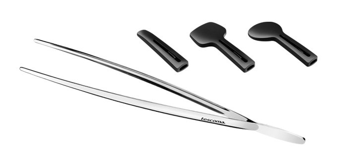 Szczypce kuchenne 3w1 TESCOMA Presto, czarno-srebrne, 30 cm